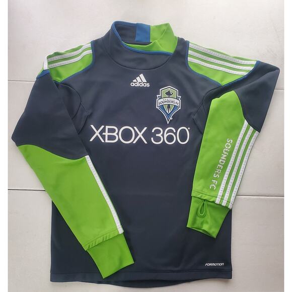 SEATTLE SOUNDERS FC Blokecore Gorpcore Adidas Formotion Jersey Shirt Sz Soccer - Picture 1 of 5
